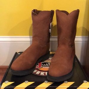 justin men's original wellington work boots